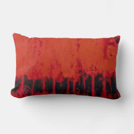 BAUMWOLLE "DIE ROTEN BÄUME" LENDENKISSEN