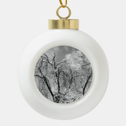 Baumwolle Keramik Kugel-Ornament (Vorderseite)