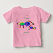 Baumwolle Liebe Kleinkind Baby T-shirt (Vorderseite)