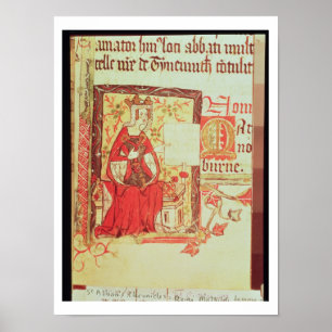 Baumwolle Nero D VIII fol.7 Queen Matilda mit Poster