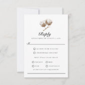 Baumwolle RSVP Karte (Vorderseite)