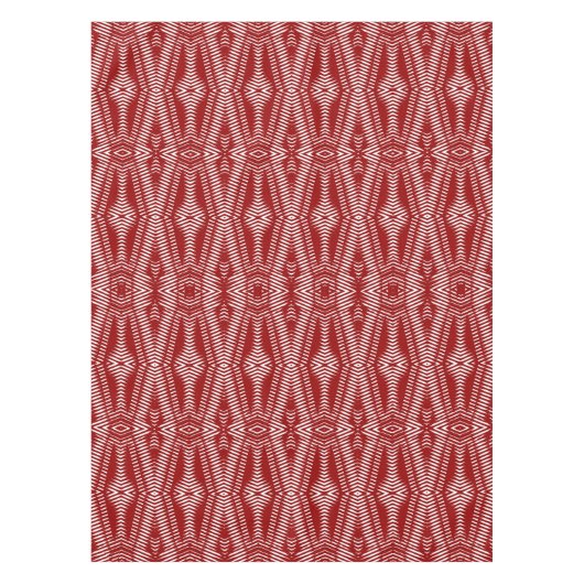 Baumwolle Tischdecken, rotes Stoffmuster 52"x70" Tischdecke (Vorderseite)