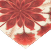 Baumwolle Tischtuch, 52"x70" Rotes Blumenmuster Tischdecke (Schrägansicht)