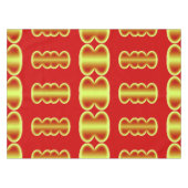 Baumwolle Tischtuch, rotes, 52"x70" Muster Tischdecke (Vorderseite (Horizontal))