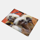 BAUMWOLLE - TOP TAMARIN MONKEYS FUßMATTE (Schrägansicht)