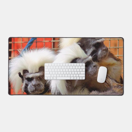 BAUMWOLLE - TOP TAMARIN MONKEYS SCHREIBTISCHUNTERLAGE (Tastatur & Maus)