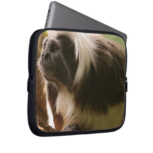 Baumwolle überstieg Tamarin-Affen Laptopschutzhülle (Vorne Rechts)