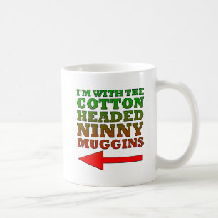 Baumwolle überzogen Ninny Muggins Funny Mug Kaffeetasse