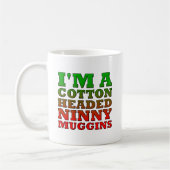 Baumwolle überzogen Ninny Muggins Funny Mug Kaffeetasse (Links)