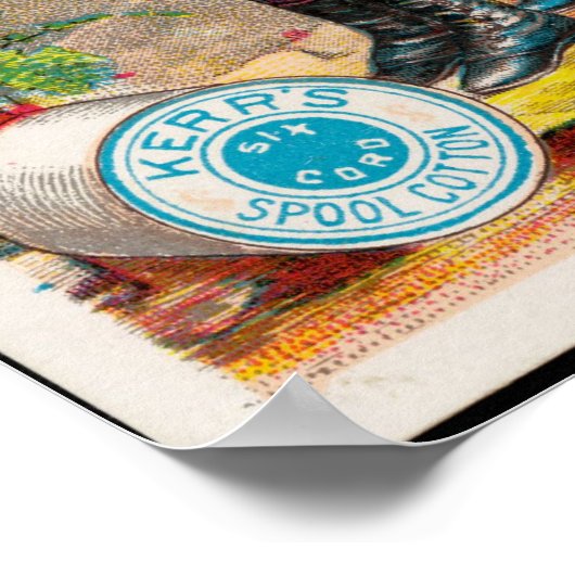 Baumwolle, Vintage Werbung Poster (Ecke)