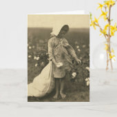 Baumwollfeld Karte (Gelbe Blume)