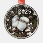 Baumwollfeld, Schnurrbäume aus Baumwolle Ornament Aus Metall (Vorne)