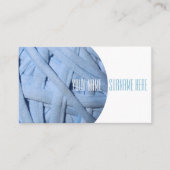 Baumwollgarnstoff Textur-Visitenkarte Visitenkarte (Vorderseite)