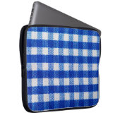 Baumwollgewebe blau laptopschutzhülle (Vorne Rechts)