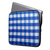 Baumwollgewebe blau laptopschutzhülle (Vorderseite Links)