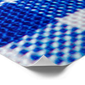 Baumwollgewebe blau poster (Ecke)
