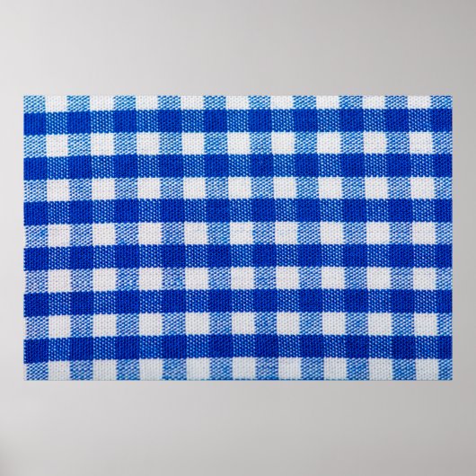 Baumwollgewebe blau poster (Vorne)
