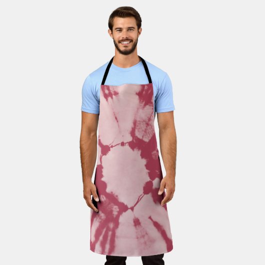 Baumwollgewebe gefärbte Krawatte Muster abstrakt H Schürze (Getragen)