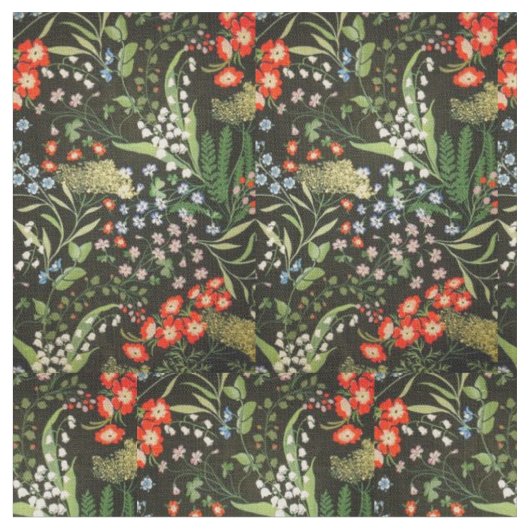 Baumwollgewebe mit Blumenmuster Stoff (Nahaufnahme)