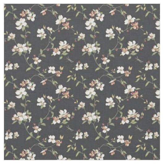 Baumwollgewebe mit Blumenmuster Stoff (Nahaufnahme)