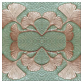 Baumwollgewebe mit Gingko-Blattmuster Stoff (Nahaufnahme)