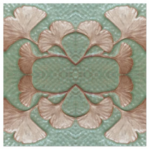 Baumwollgewebe mit Gingko-Blattmuster Stoff