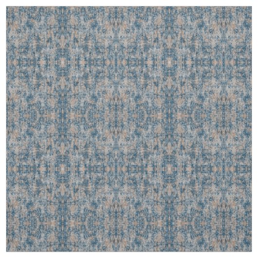 Baumwollgewebe - Muster auf Pfirsich u. Blauem Stoff (Muster)