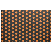 Baumwollgewebe schwarz und orange Polka Dot Stoff (Yard (91,4 cm))