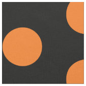 Baumwollgewebe schwarz und orange Polka Dot Stoff (Nahaufnahme)