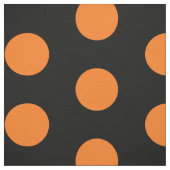 Baumwollgewebe schwarz und orange Polka Dot Stoff (Muster)