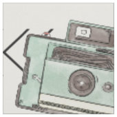 Baumwollgewebe Vintag Camera Muster Stoff (Nahaufnahme)