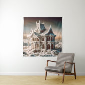 Baumwollhaus mit eleganter Architektur Wandteppich (Beispiel)