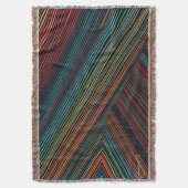 Baumwollkronendecke mit mehrfarbiger Linie Decke (Vorderseite Vertikal)