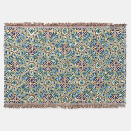 Baumwollkronenpfanne mit Randnuss, Medallion-Desig Decke (Vorderseite)