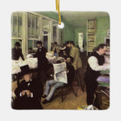 Baumwollmarkt in New Orleans von Edgar Degas Keramikornament (Vorderseite)