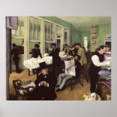 Baumwollmarkt in New Orleans von Edgar Degas Poster (Vorne)