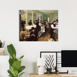 Baumwollmarkt in New Orleans von Edgar Degas Poster
