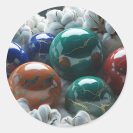 Baumwollmarmelade Runder Aufkleber