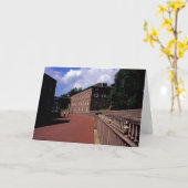 Baumwollmilch bei New Lanark Postkarte (Gelbe Blume)