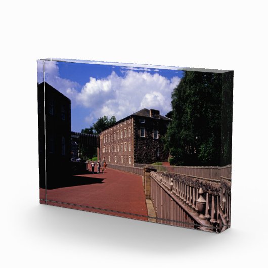 Baumwollmilch im New Lanark Postkartenposter Fotoblock (Rechts)