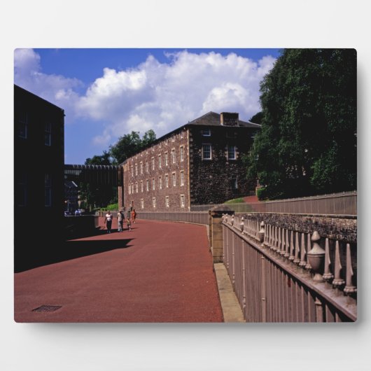 Baumwollmilch im New Lanark Postkartenposter Fotoplatte (Vorderseite)