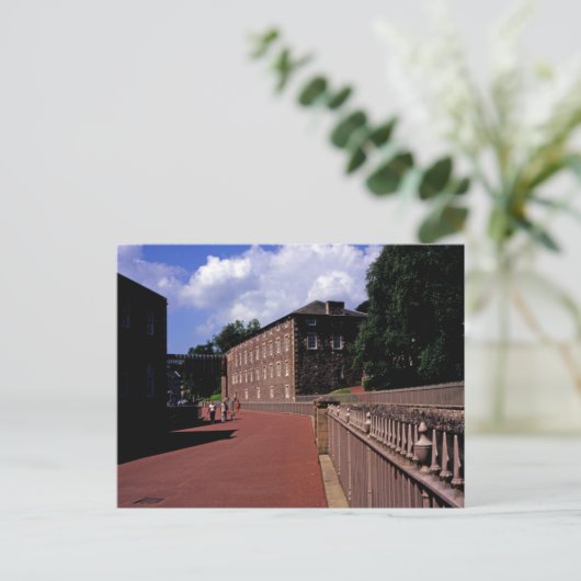 Baumwollmühle in New Lanark Postkarte (Stehend Vorderseite)