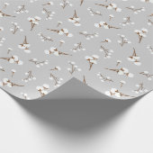Baumwollmuster Blume Geschenkpapier (Ecke)