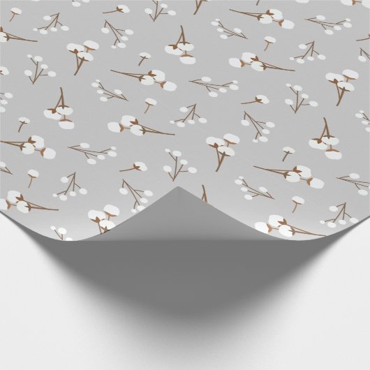 Baumwollmuster Blume Geschenkpapier (Ecke)