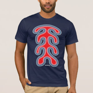 Baumwollputzlappen-abstraktes Totem T-Shirt