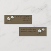 Baumwollsamenkapsel-dünne Visitenkarte (Vorne/Hinten)