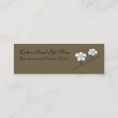 Baumwollsamenkapsel-dünne Visitenkarte (Rückseite)