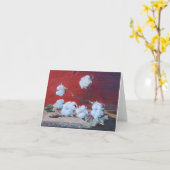 Baumwollsamenkapsel-Stillleben Karte (Gelbe Blume)