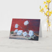 Baumwollsamenkapsel-Stillleben Karte (Gelbe Blume)