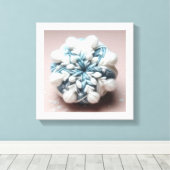 Baumwollschneeflocke Leinwanddruck (Insitu (Holzboden))